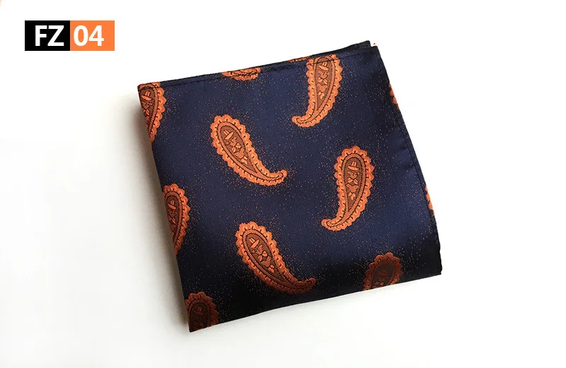 mouchoir paisley bleu orange