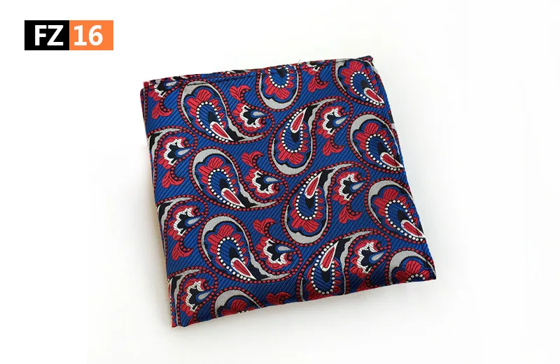 mouchoir paisley bleu et rouge