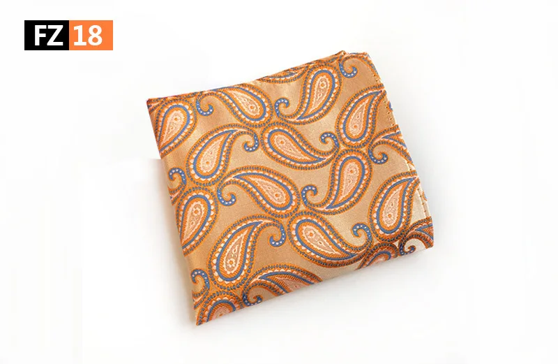 mouchoir motif cachemire tan orange