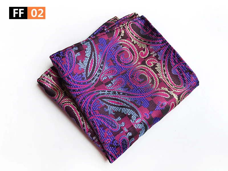 mouchoir paisley violet doré