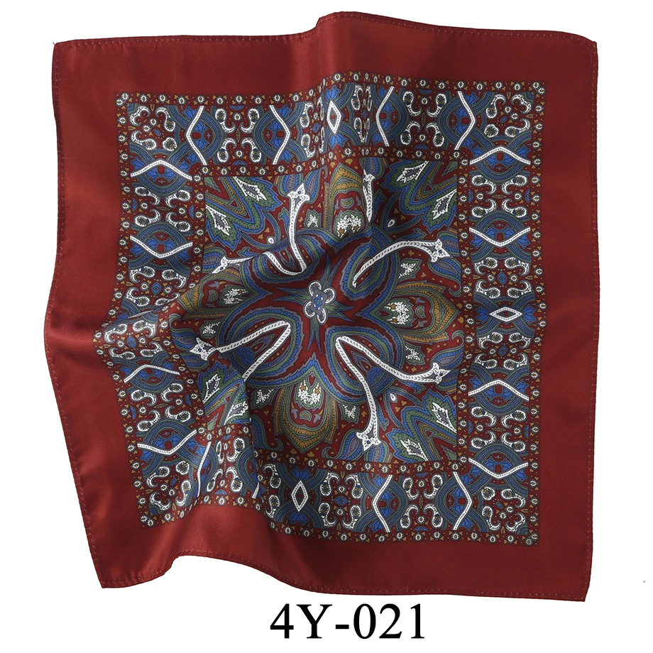 mouchoir rouge motifs floraux