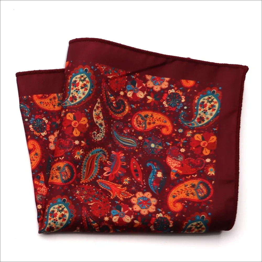 serviette motif paisley coloré